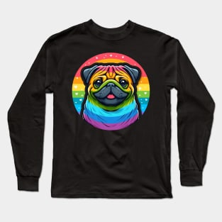 LGBTQ+ Pug dog Long Sleeve T-Shirt